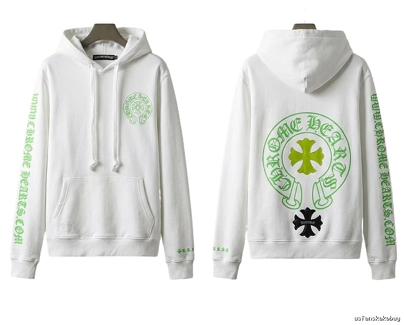 Chrome Hearts Cross Trend Brand White Sweatshirt