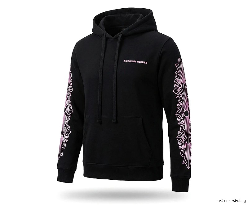 Chrome Hearts Gothic Style Black Hoodie