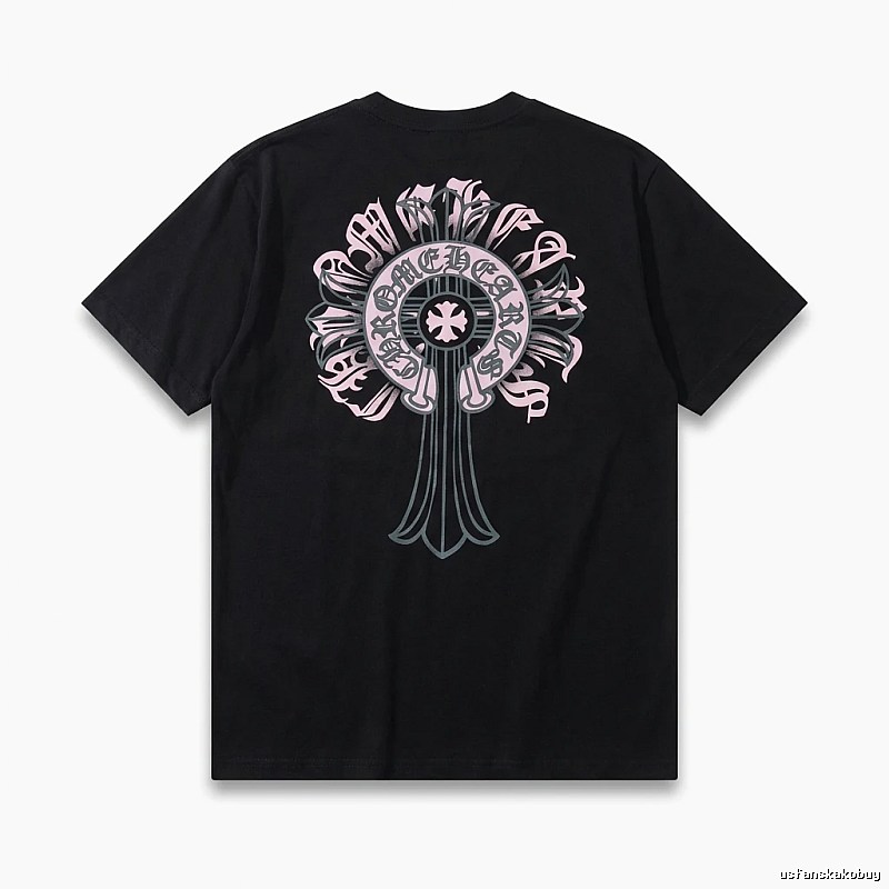 Chrome Hearts Gothic Style Black T-shirt