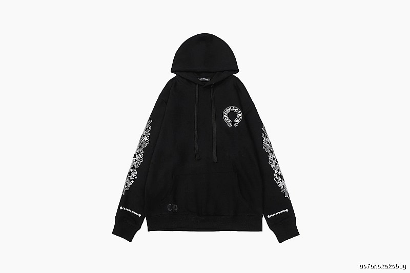 Chrome Hearts Resort Cross graphic hoodie Black Blue Cross with Premium Look