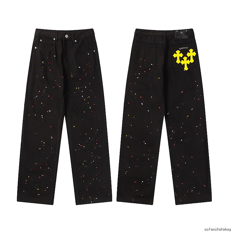 Chrome Hearts Resort Graphic jeans Light Denim Jeans with Premium Look