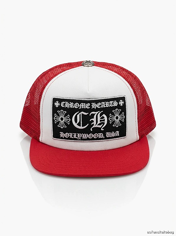Chrome Hearts Retro Red and White Hat