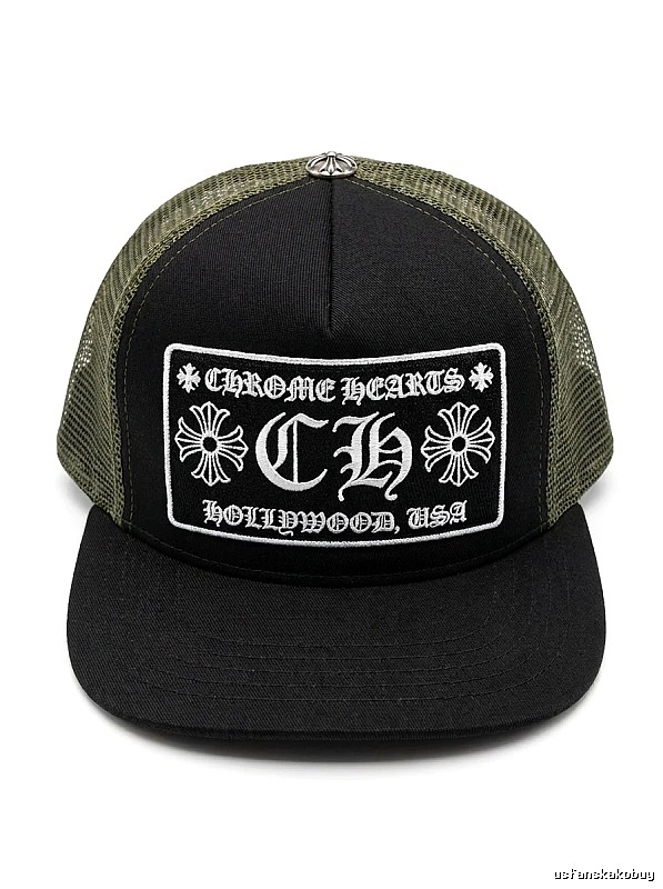 Chrome Hearts Retro Style Black Hat