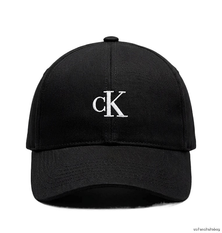 CK minimalist style black baseball cap
