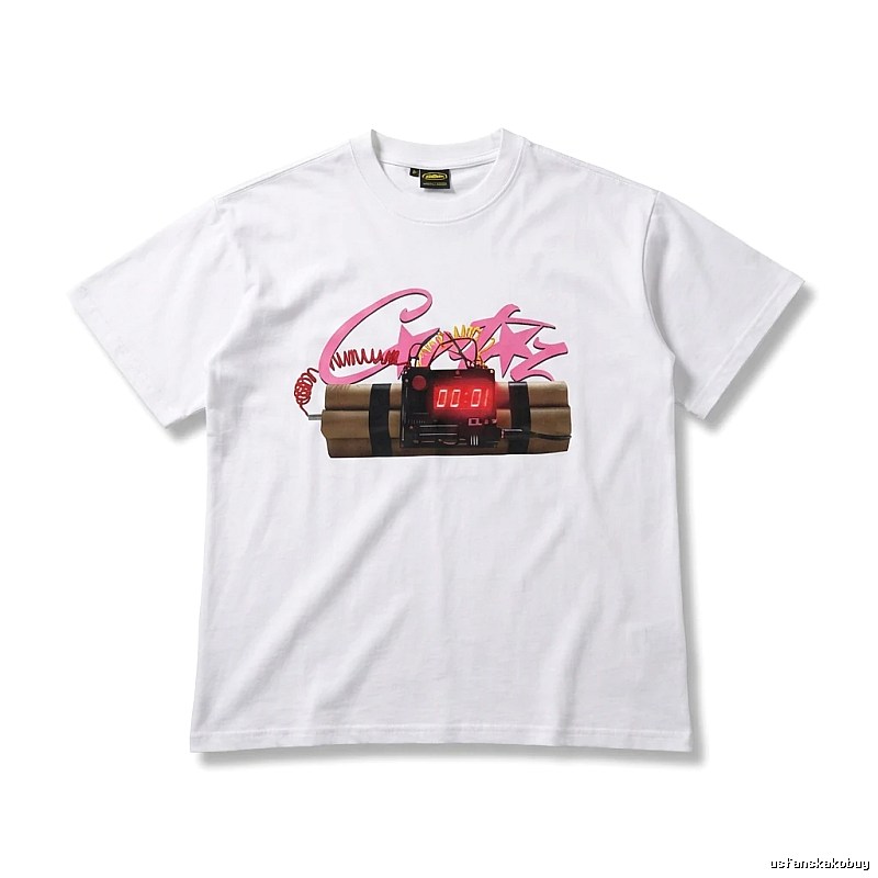 Corteiz Explosive Style White T-shirt