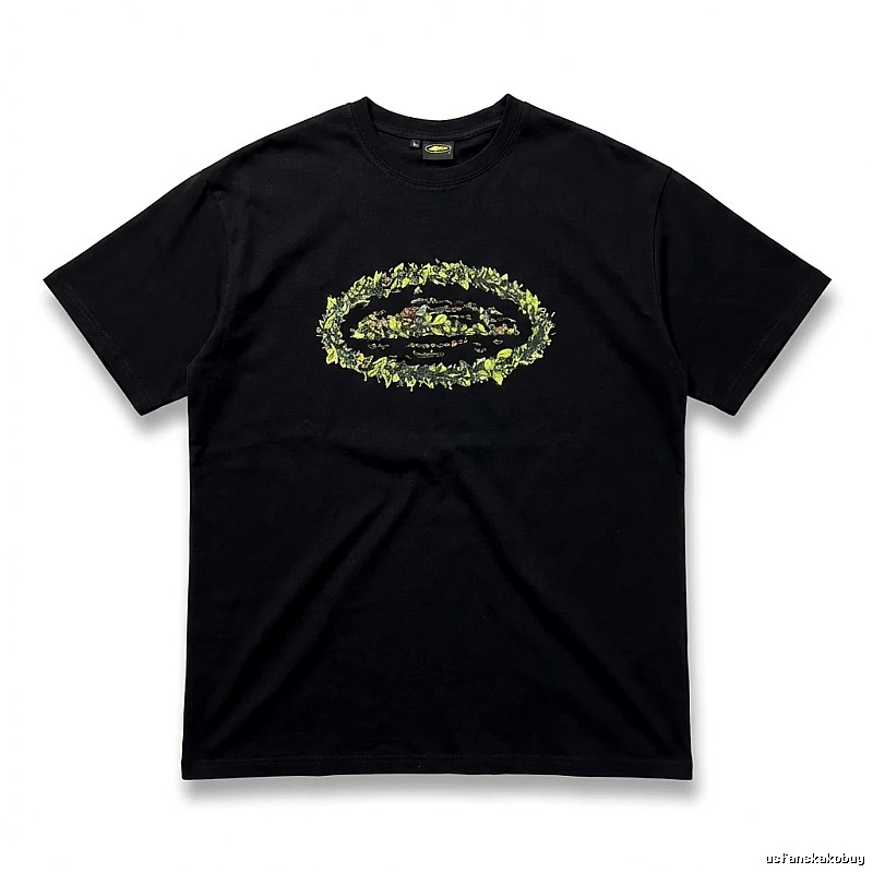 Corteiz Printed Trendy Black T-shirt