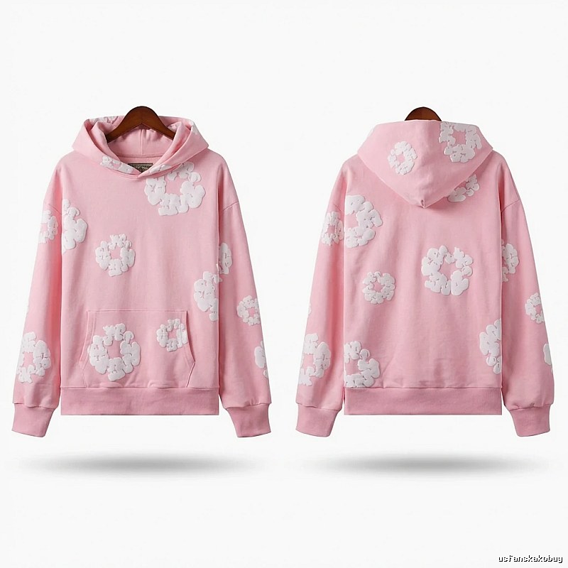DENIM TEARS Floral Pink Hoodie