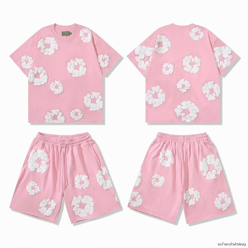 DENIM TEARS Floral Style Pink Suit