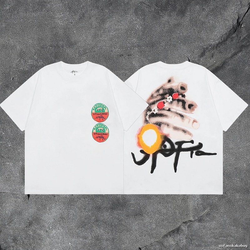 Denim Tears White Graphic T-Shirt Statement Graphic