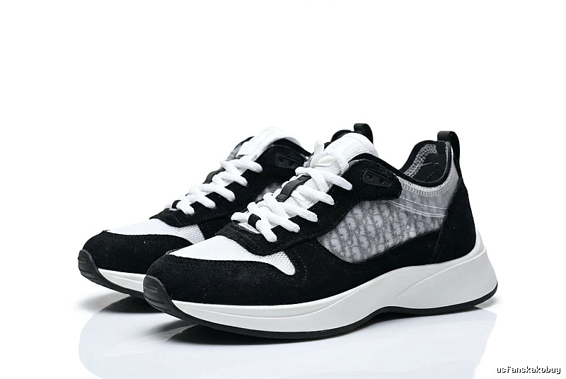 Dior retro black-and-white sports shoes