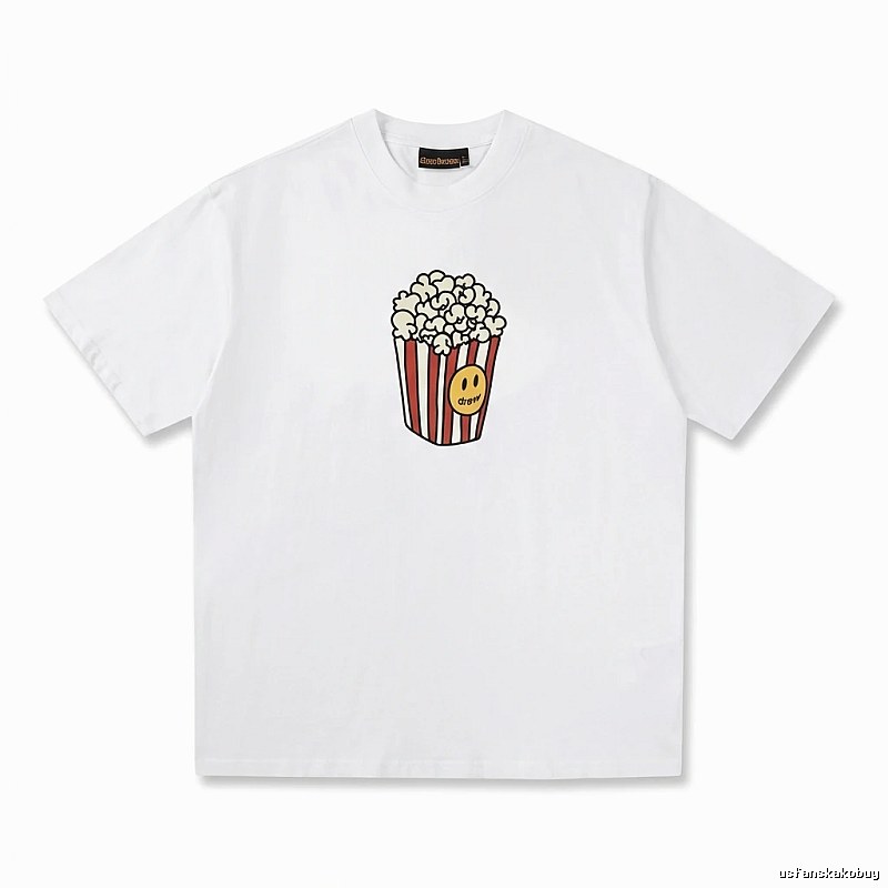 DREW Popcorn Print White T-shirt