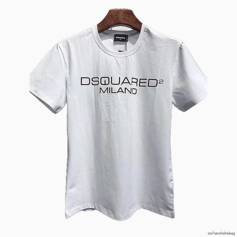 DSQUARED2 Letter Print Streetwear Brand White T-Shirt