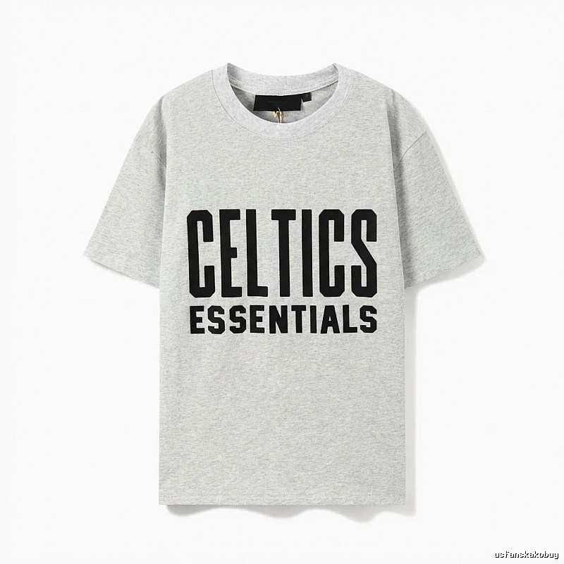 ESSENTIALS Gray and Black T-shirt of the Trendy Brand
