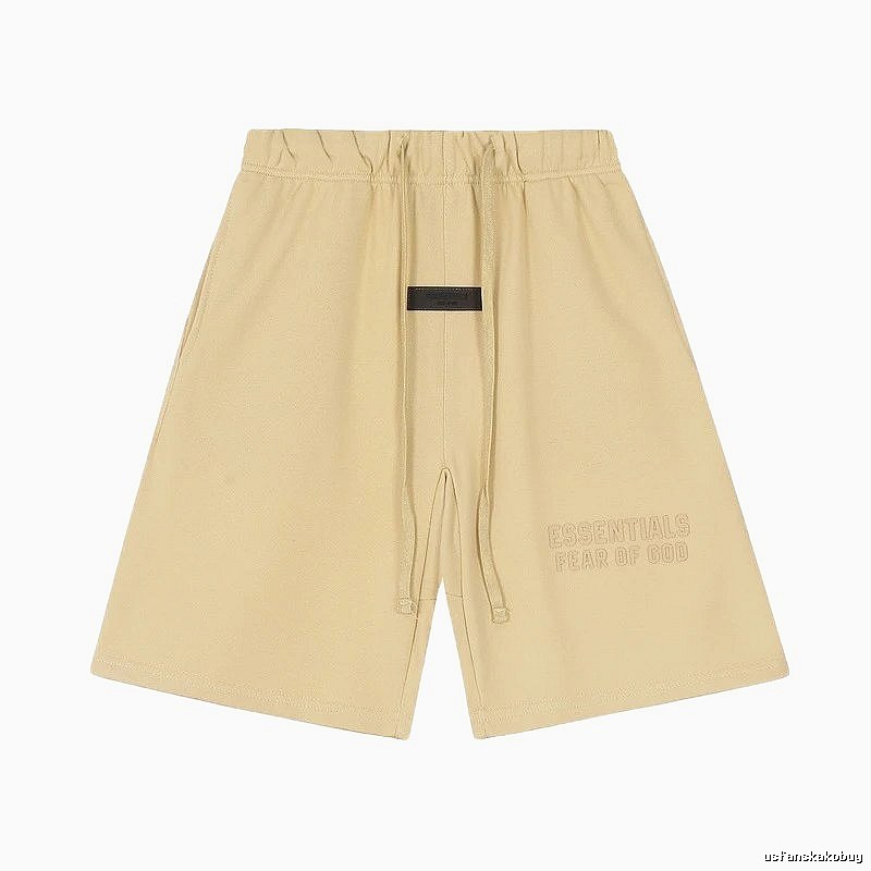 ESSENTIALS minimalist khaki shorts