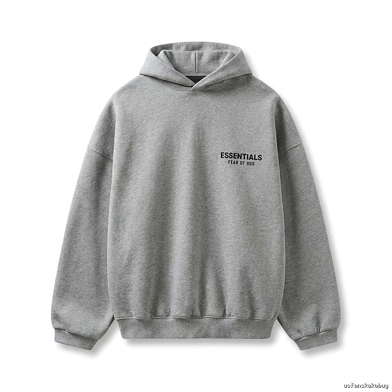 ESSENTIALS minimalist light gray sweatshirt