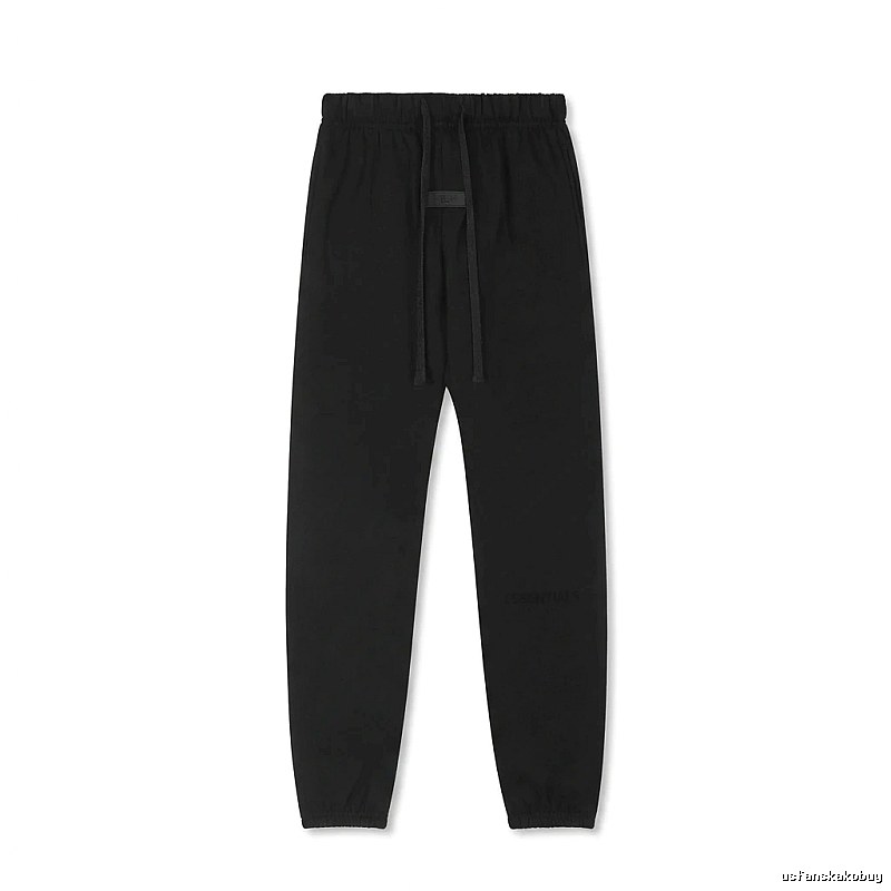 ESSENTIALS minimalist style black sweatpants