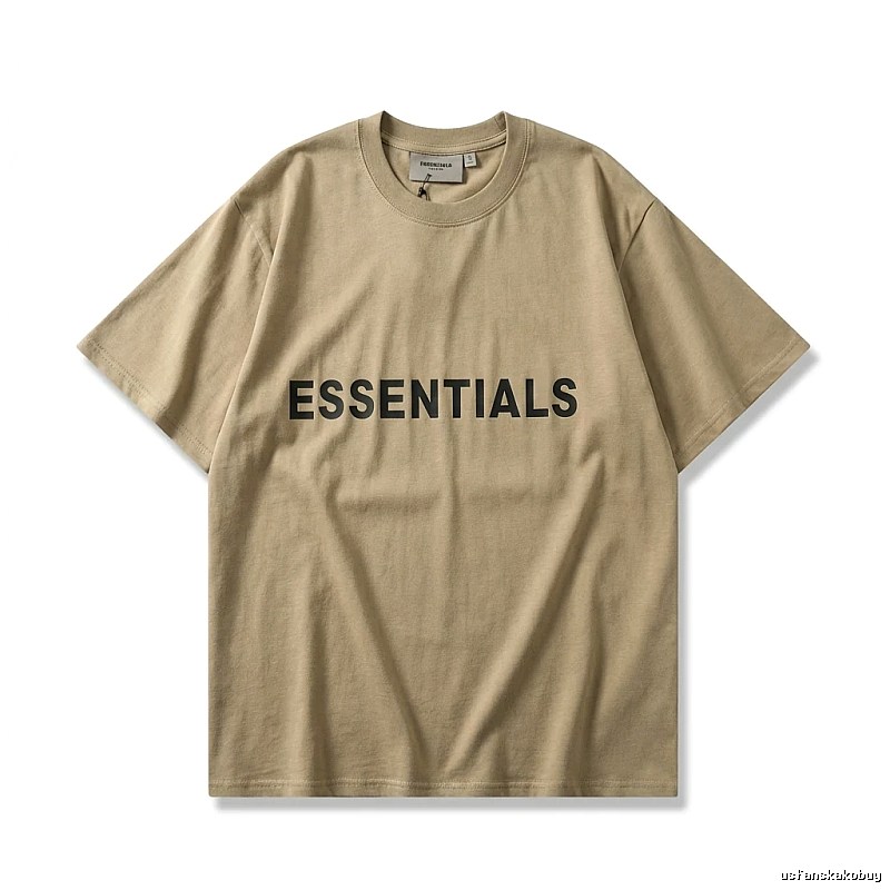 ESSENTIALS minimalist style khaki T-shirt