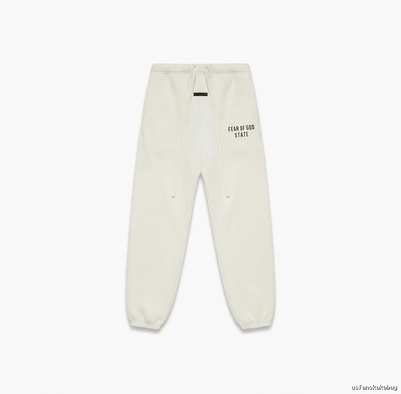 ESSENTIALS minimalist style white sweatpants