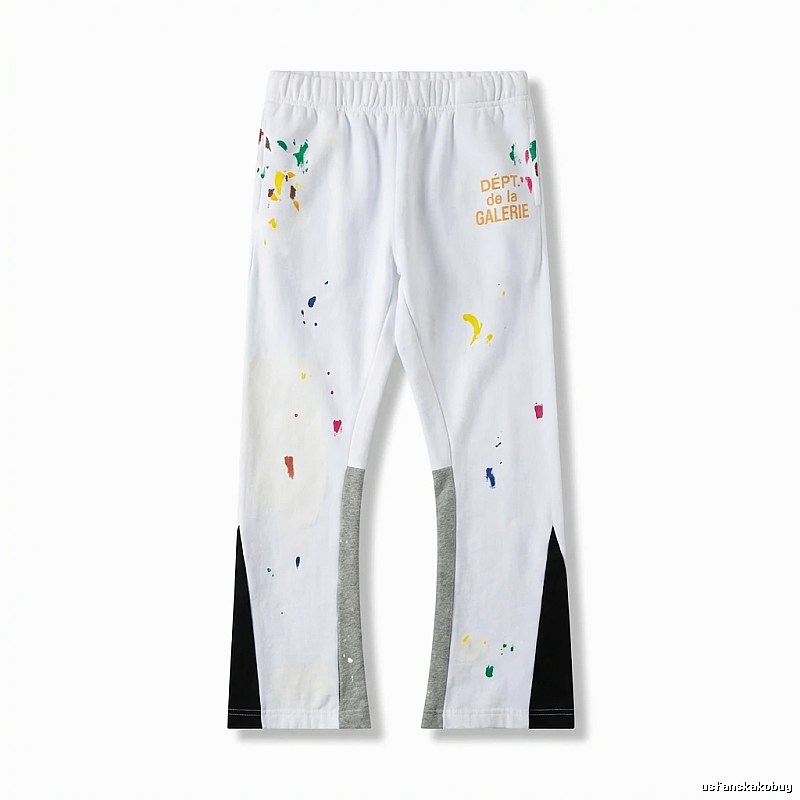 Gallery Dept Graffiti Style White Long Trousers
