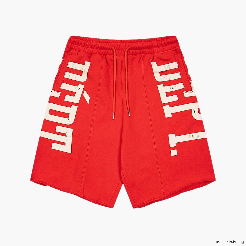Gallery Dept. Letter Trend Brand Red Shorts