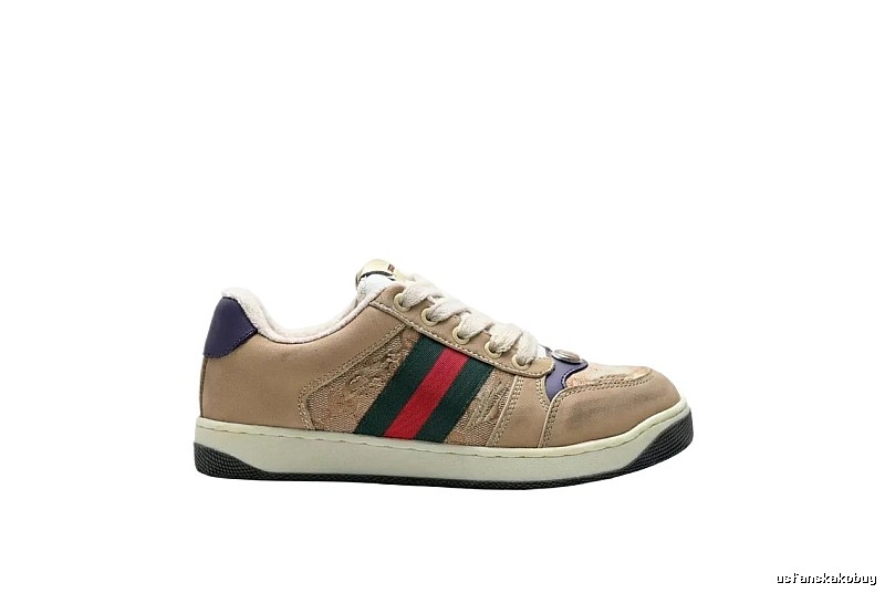 Gucci retro-style beige sports shoes