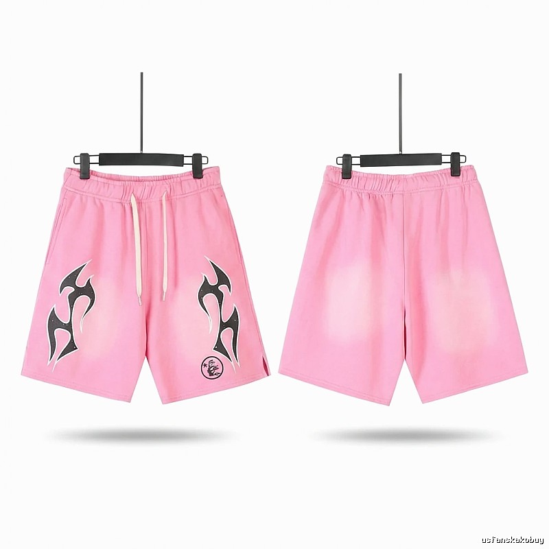 Hellstar Flame Wind Pink Shorts