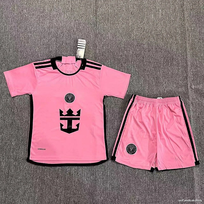 Inter Miami Classic Soccer jersey set Pink Football for Daily Styling