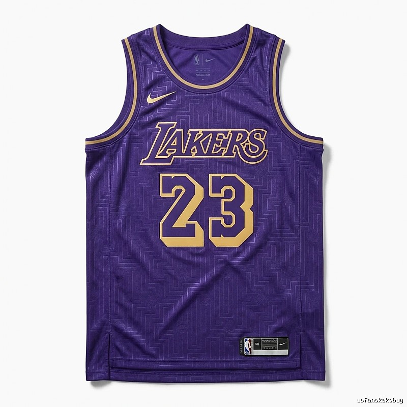 LBJ Lakers retro purple jersey