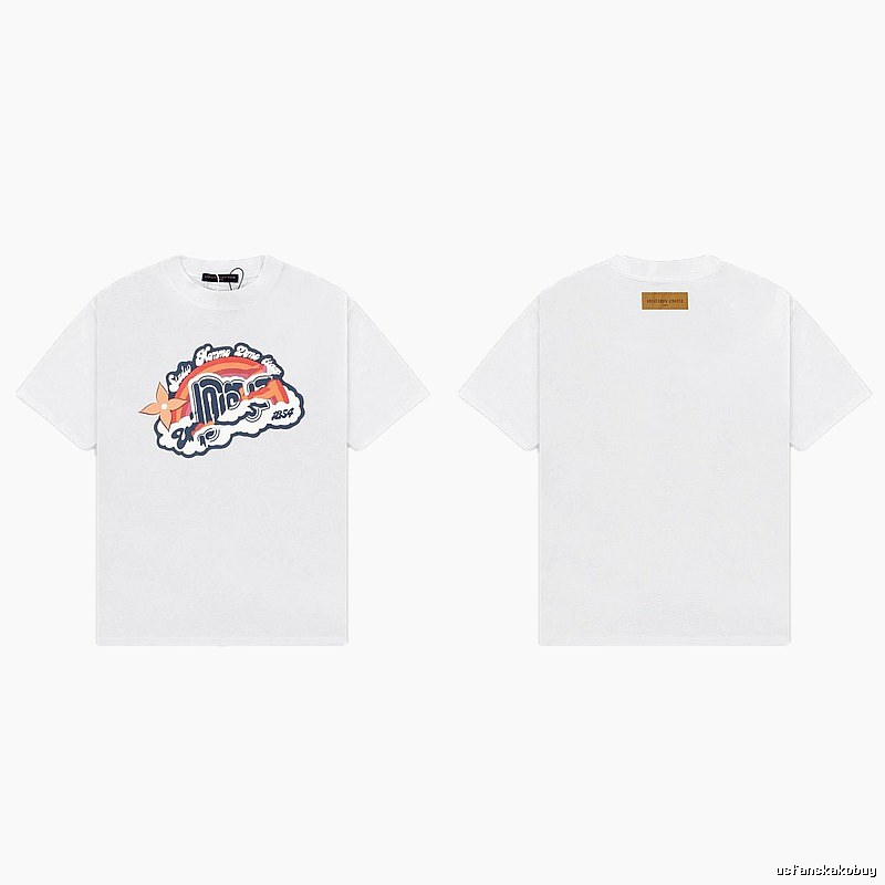 Louis Vuitton Printed Collection American Vintage White T-Shirt