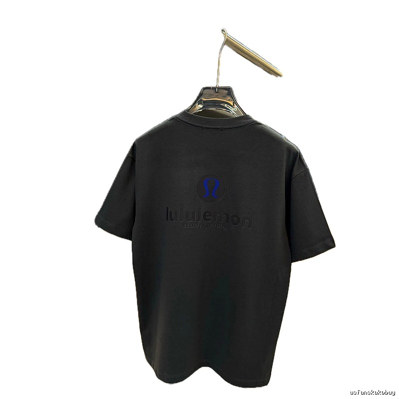 lululemon Classic Collection Casual Style Dark Grey Short Sleeve T-Shirt