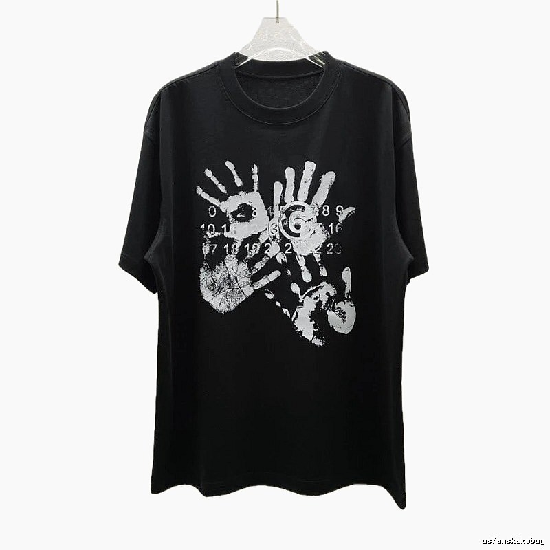 Maison Margiela MM6 Street Style Black T-Shirt