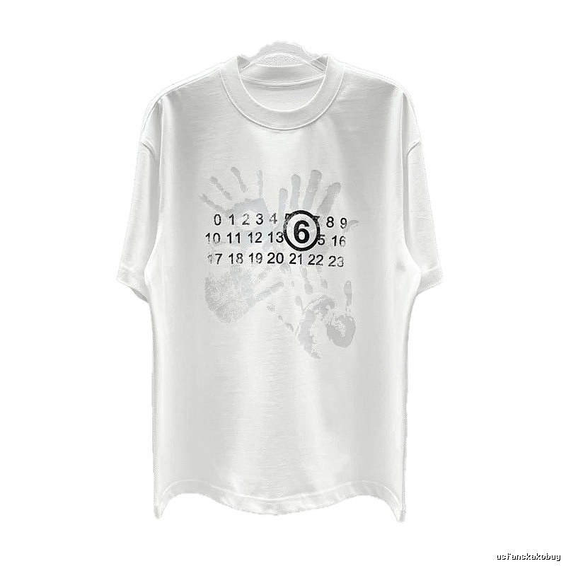 Maison Margiela MM6 Street Style White T-Shirt