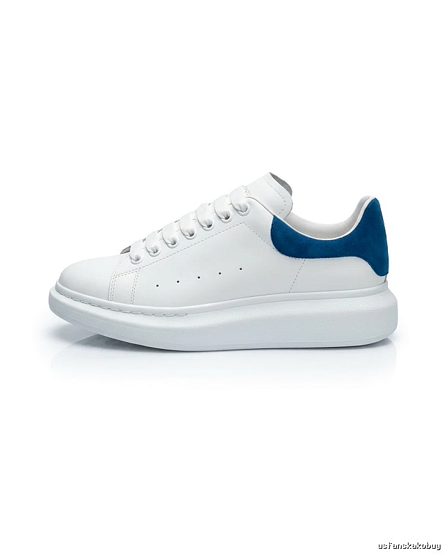 McQueen's small white shoes with blue tail