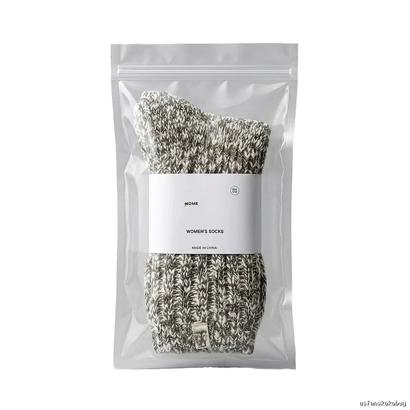 Miu Miu Knitted Style Gray-White Socks