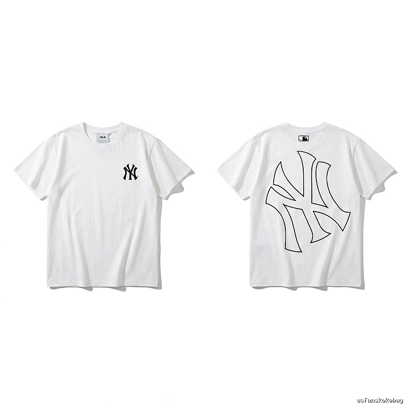 MLB New York Yankees minimalist style white T-shirt