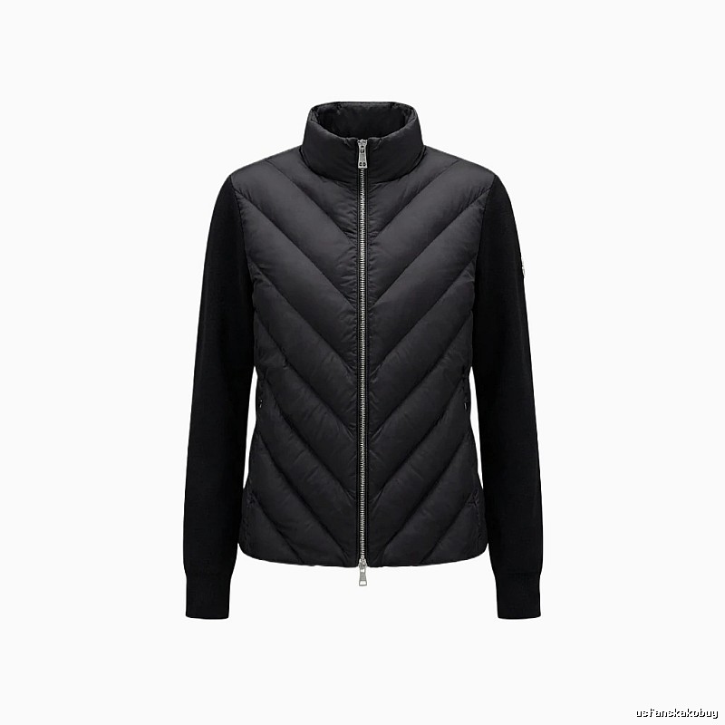 Moncler black casual style down jacket