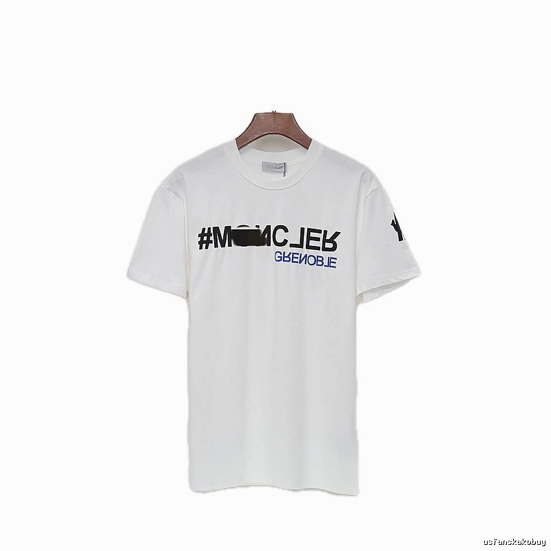 Moncler Grenoble Trendy Printed White T-Shirt