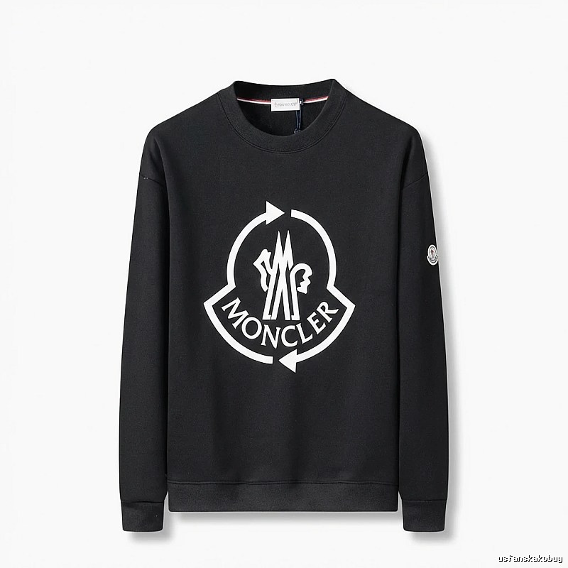 Moncler's classic trendy black sweatshirt