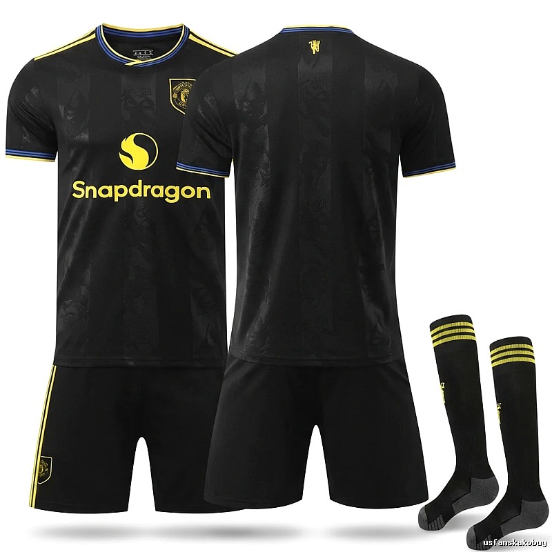 MUFC black sports-style jersey