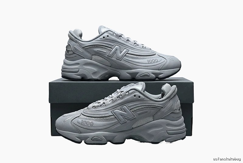 New Balance 1000 series silver-gray sports shoes