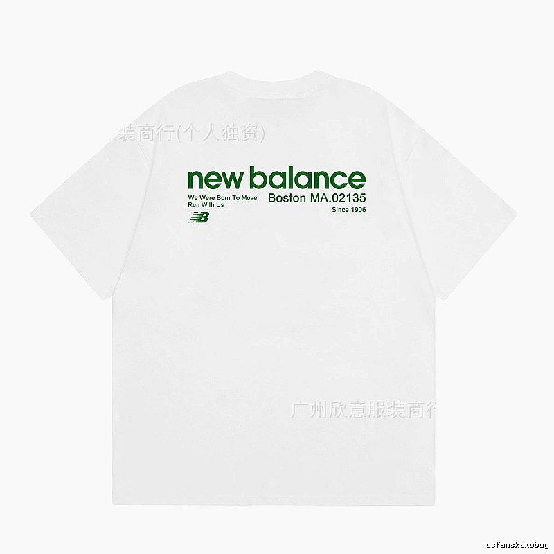 New Balance Vintage Casual Printed White T-Shirt