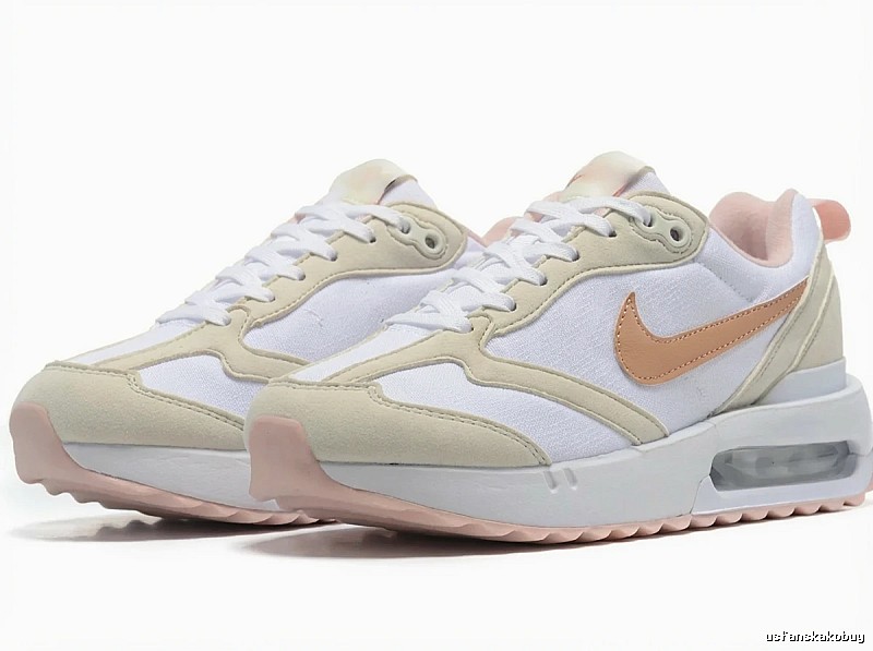 Nike Air retro-style white shoes