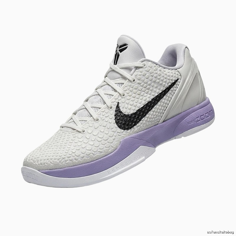 Nike retro-style white and purple sports shoes