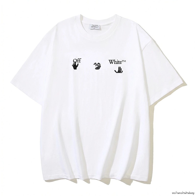 Off-White Gesture Style White T-shirt