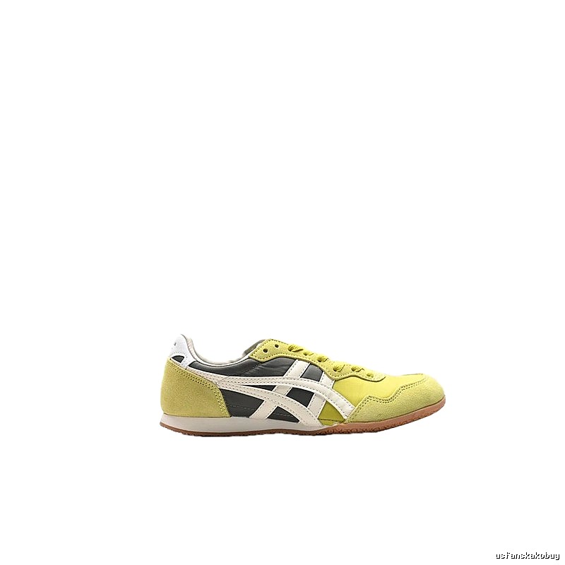 Onitsuka Tiger retro-style yellow and black sports shoes