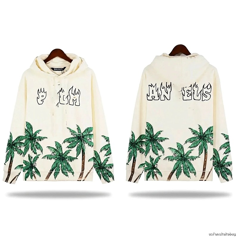 Palm Angels Coconut Tree Print Hoodie