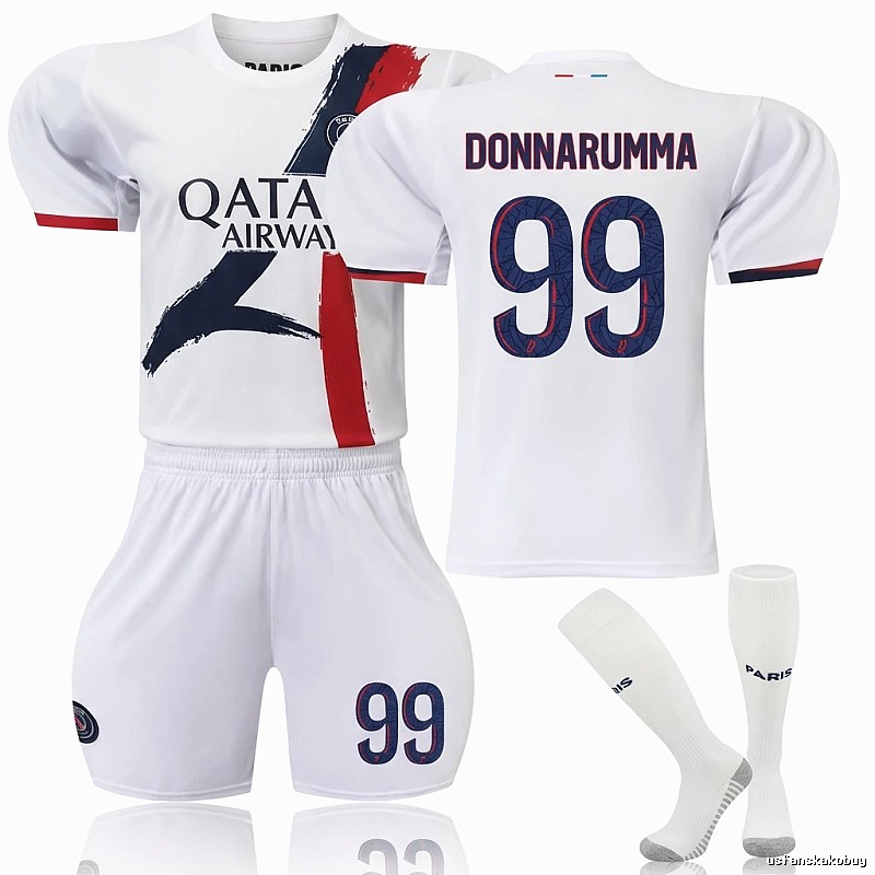 Paris Saint-Germain No. 99 white jersey