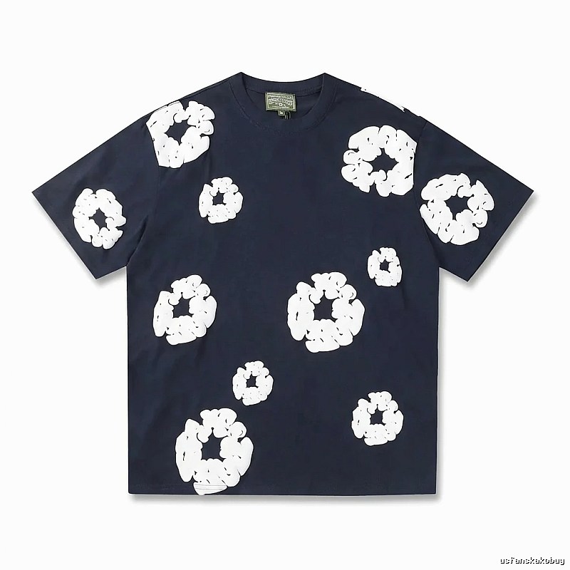 Printed trendy short-sleeved shirt with DENIM TEARS