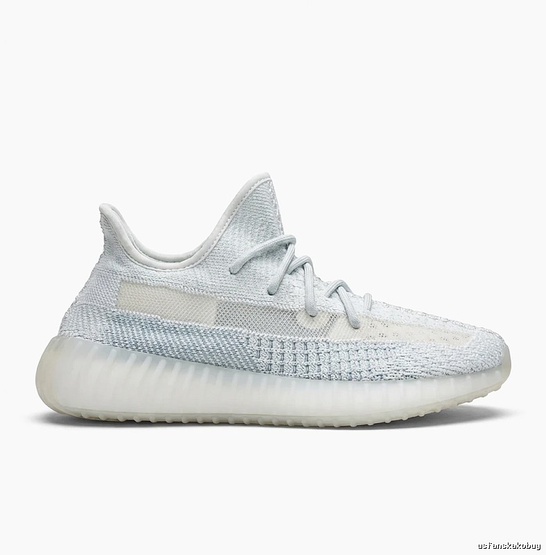Pure White Yeezy 350 Trendy Sneakers