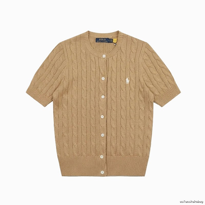 Ralph Lauren Polo Retro Brown Cardigan